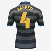 Javier Zanetti signiertes Inter Mailand Fußballtrikot – UEFA-Pokal-Finale 1998